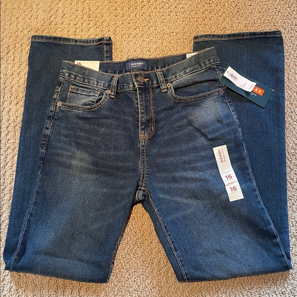 Old Navy Boys Straight Leg Jeans Size 16